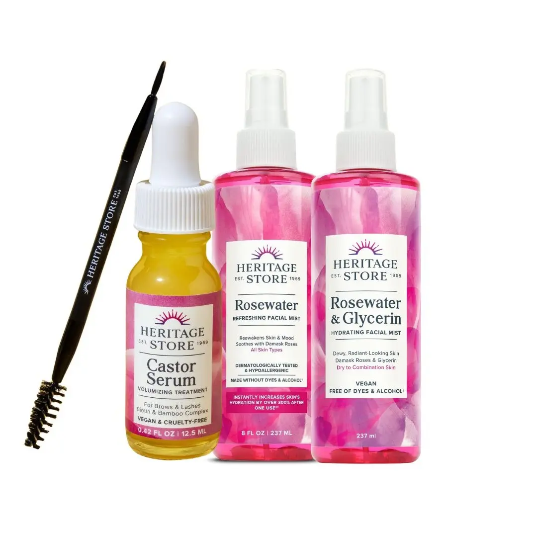 The Little Luxuries Lover - Rosewater Skin Care Facial Mist, Rosewater & Glycerin, Castor Serum