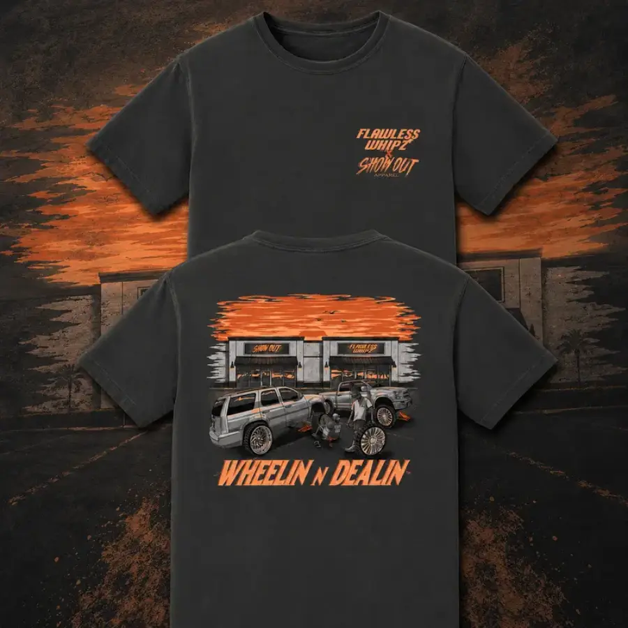 Wheelin N Dealin Tee, Soft Cotton, Graphic Print Tee, Men's Apparel