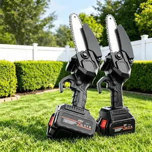 Elderly & Female Home Users,6 Inch Brushless Handheld Mini Chainsaw,Cordless Portable Cutting Tool Equipped with 12000mAh Battery for Backyard Trimming,Camping Firewood Cut | Trending:Compact Branch Cutter,Outdoor Garden Power Saw