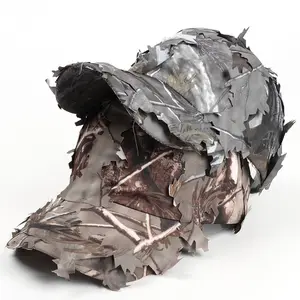 Baseball cap American field training leaf bionic camouflage cap jungle camouflage curved brim soft top sun hat