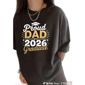Class of 2026 Graduation Proud Dad Cotton T-Shirt