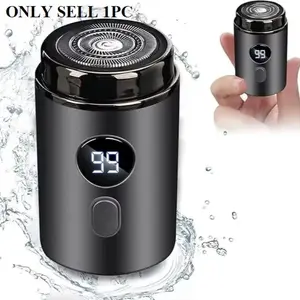 Rechargeable Electric Mini Shaver for Men & Women – Portable Razor with LED Digital Display USB Type-C Charging