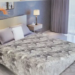 HUNTING Grey  King size soft blanket over-sized warm and durable washable microfiber 100% cloth
