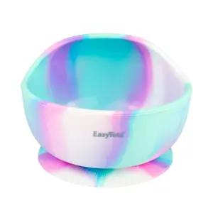 Baby Utensils for Self-Feeding, 100% Food Grade Silicone suction bowl for Baby Led Weaning, Dishwasher safe, oven safe, and microwave safe , Baby tableware (UNICORN)