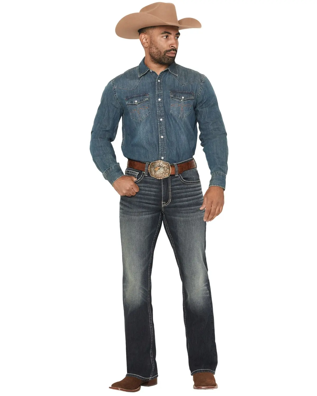 Cody James Men's Men'S Cayanne Wash Duke Relaxed Bootcut Stretch Denim - Cjfa25j09-Dkw