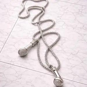 Earbud Silver and Gold style necklace