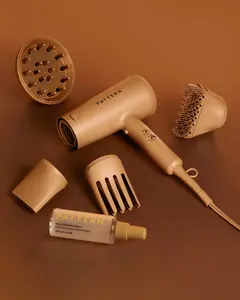 PATTERN Beauty The Heat Bundle | Blow Dryer with Four Attachments & Heat Protectant Spray, Curly Hair Safe