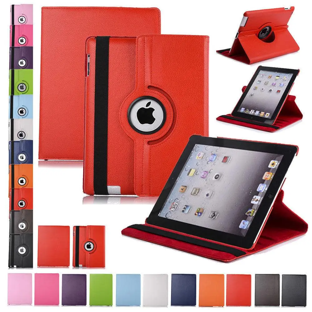 Luxury PU Leather 360-Degree Rotating Holder Casing, Tablet Protection Accessories for Apple iPad Mini 1, 2, 3 (Landscape View Compatible)