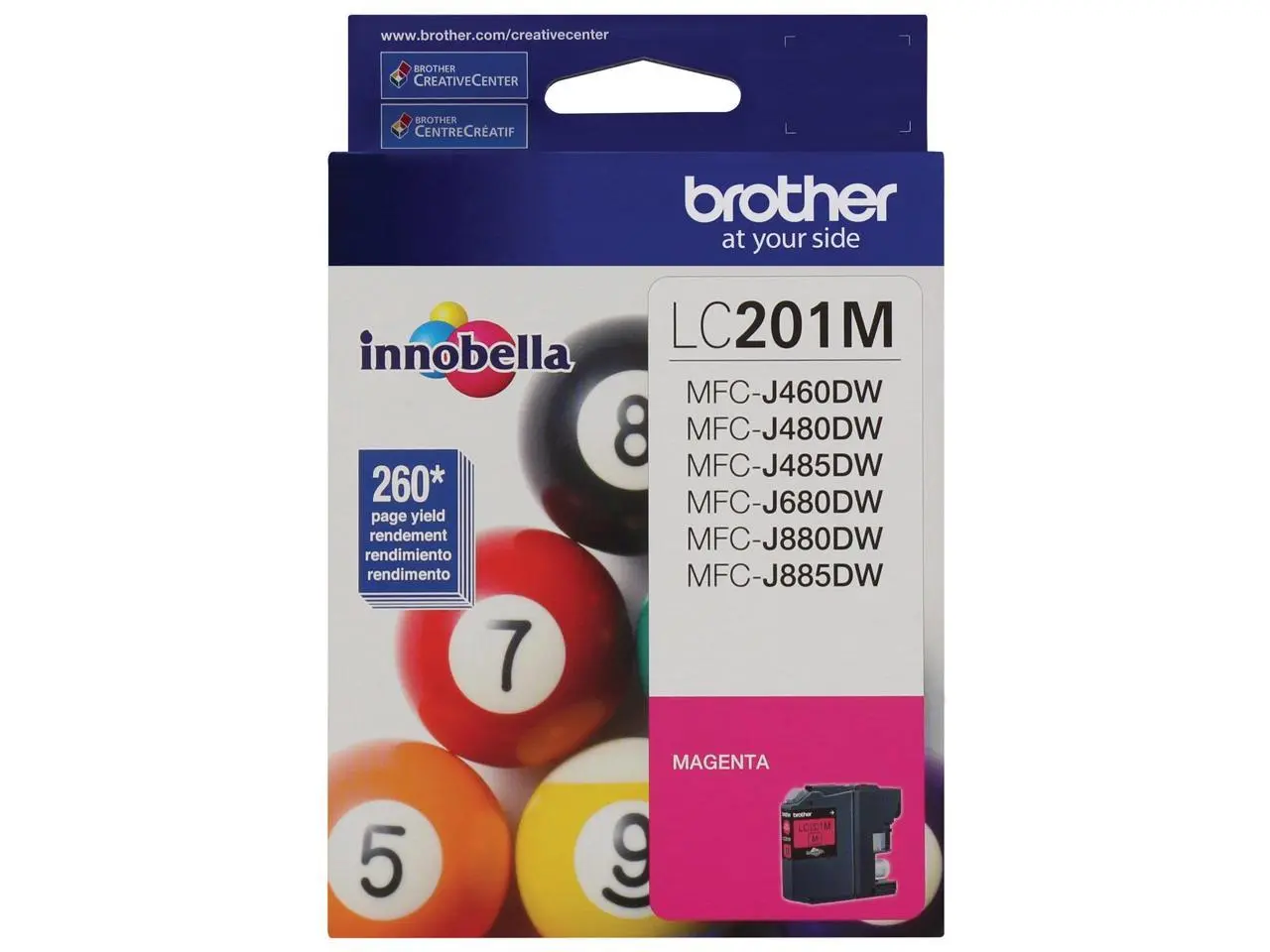 Brother Magenta Ink Cartridge (260 Yield) LC201M Brother Magenta Ink Cartridge (260 Yield) LC201M