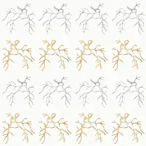 12-piece branch pendant tray, suitable for DIY handmade jewelry making materials. It can be used for necklaces, earrings and jewelry accessories. Made of copper, including 6 golden and 6 silver pendant trays, used for making ear stud pendants, jewelry cra