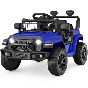 Best Choice Products 6V Kids Ride-On Truck Car w/ Parent Remote Control, 4-Wheel Suspension, LED Lights