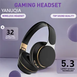 YANUQIA Wireless Headphones Bluetooth5.3,32-hour Battery Life Sports Gaming Outdoor Travel Music Lover Compatible Phones Computers Laptops Tablets Gift Recommendations
