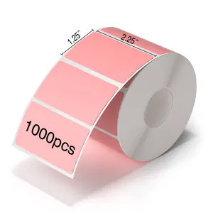 JADENS 2.25" X 1.25” Direct Thermal Labels, Perforated Barcode Address Labels, 1000/Roll
