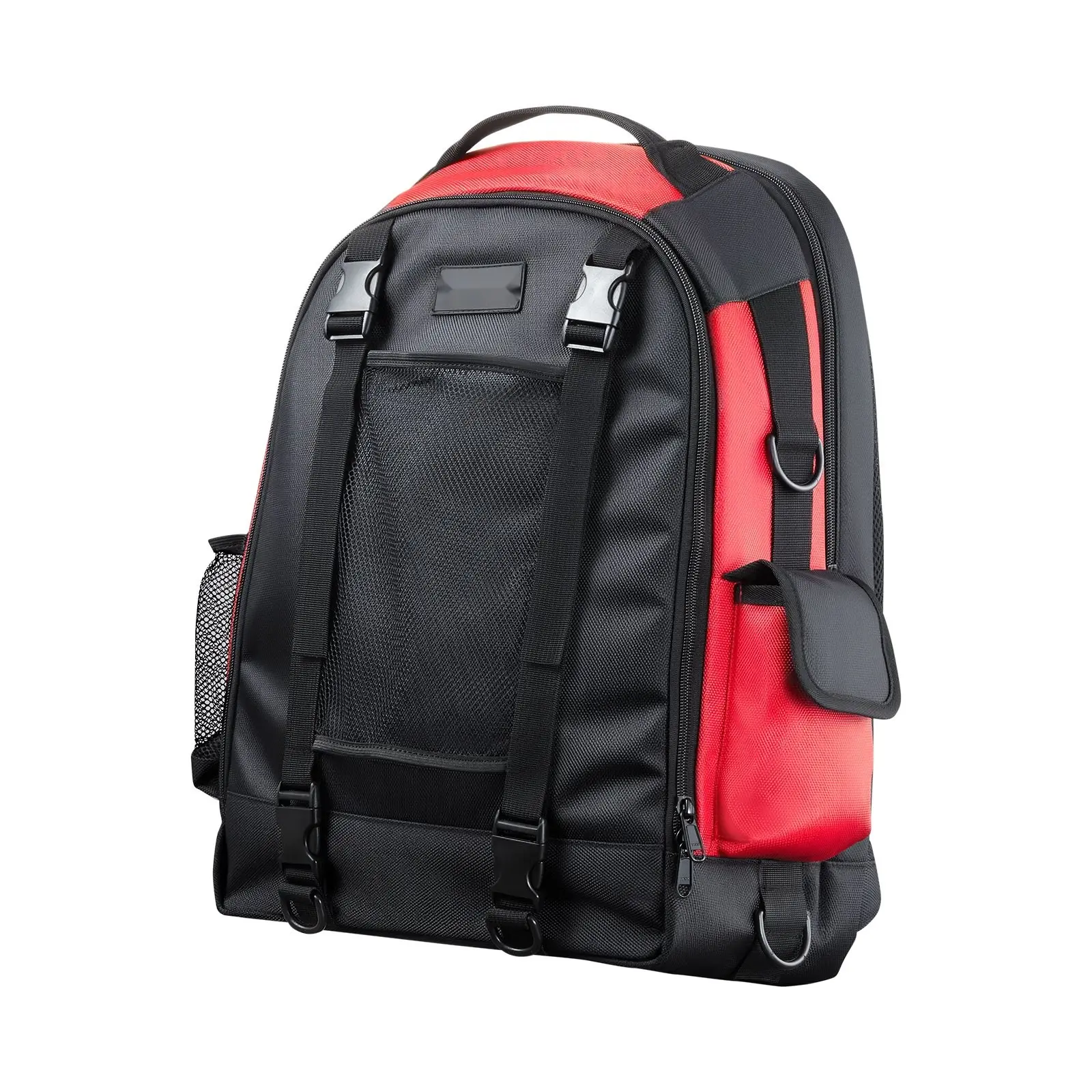 25.2L Welding Backpack Made From 1680D Polyester, Durable Welder Bag For Tools And Helmet, Portable Arc Welding Gear Backpack With Padded Shoulder Straps, Front Organizer Pocket, Quick Access Tool Pockets, Water Resistant Exterior