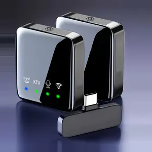 Multifunctional Wireless Lavalier Mini Microphone for Summer Gift, 1 Set Plug Play Professional Wireless Mic For Spring Audio Recording, YouTube/TikTok/Interview/Vlog/Livestream/Podcast/Teaching, Wireless Lavalier Mics