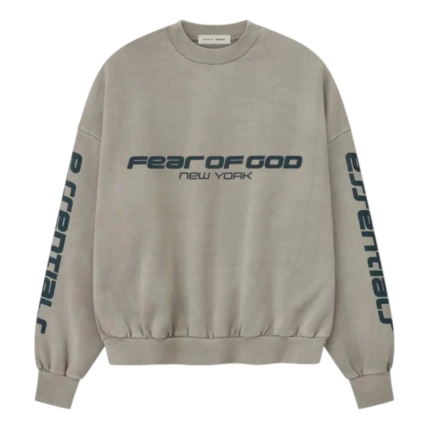 Fear of God Essentials Heavy Fleece Cropped Relaxed Sweatshirt 'Smoke Grey' 192HO256891F