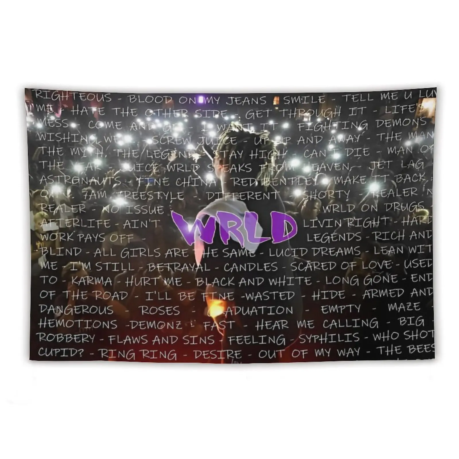 Tapestry Juic Wrld Album Flag Tapestry Rapper Music Singer Tapestry 40x60in Funny Poster for College Party Room Indoor and Outdoor Decor