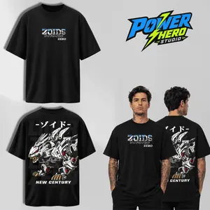 Vintage Liger Zero Zoids New Century Zero Heavy Cotton T-Shirt – Retro 90s TV Series, Movie & Game Superhero Graphic Tee, Classic Comic Style Unisex Top For Fans & Collectors