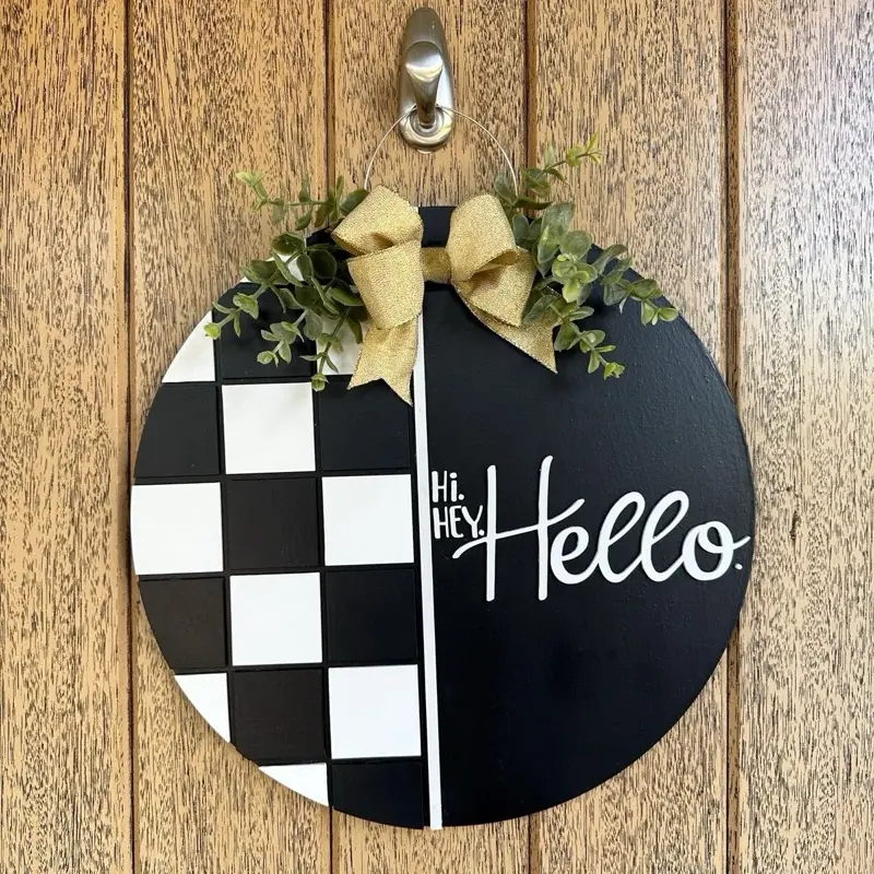 Customizable Door Sign - Personalized Welcome Plaque for Home Decor