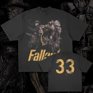 FALLOUT - Vault 33 Heavyweight T-Shirt, Retro Gaming Tee, Unisex Shirt for Gamer, Gift for Men & Women, Regular Fit True To Size, Breathable Print.