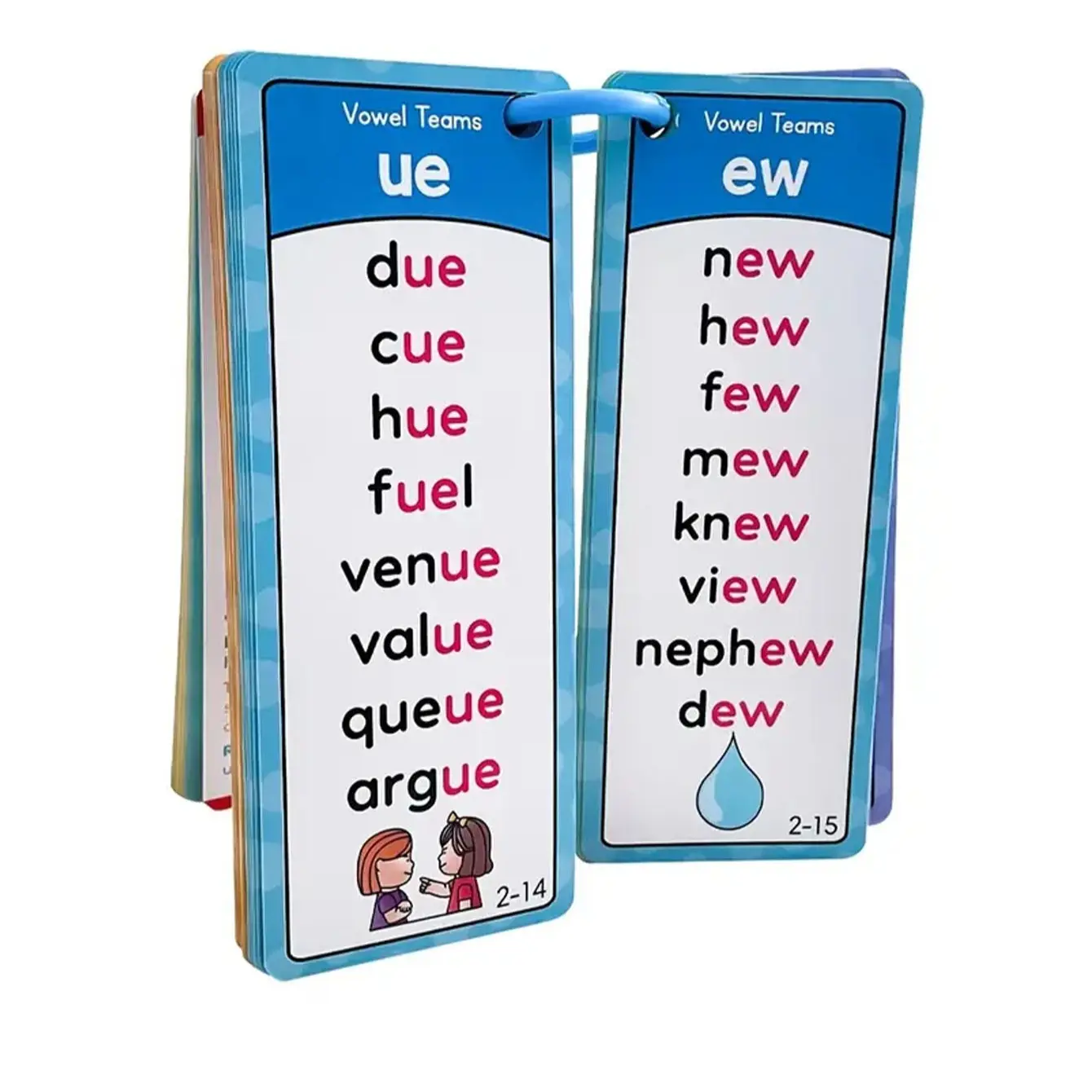 60 Pcs Natural Reading Phonics Learning Cards for Kids, Toddler Flash Cards, Portable Memory Flashcards, Educational Teaching Aids, New Condition, Word Cards