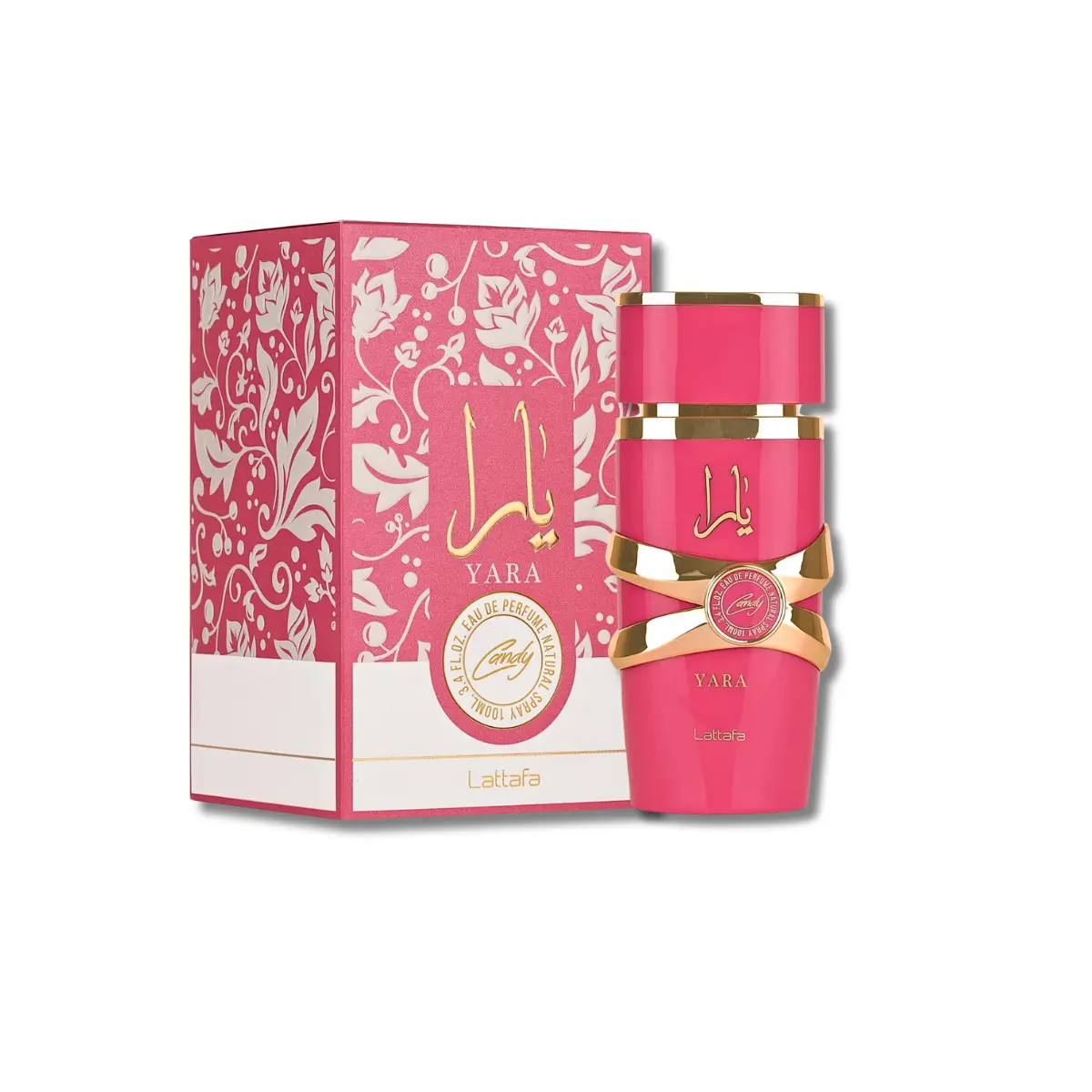 Lattafa Yara Candy Eau De Parfum - Long-Lasting Fruity Sweet Floral Perfume with Vanilla & Amber Notes for Adults, 3.4 fl oz Delightful Scents Fragrances Signature Scent