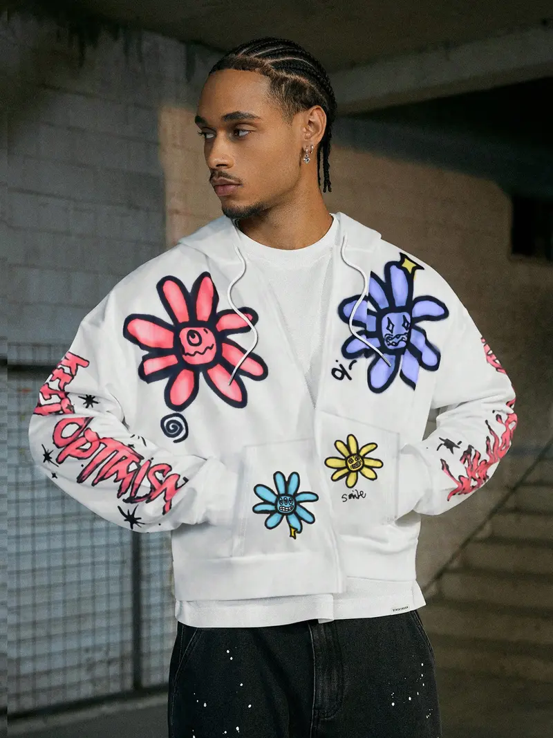tropical flower sweatshirt - TikTok Shop
