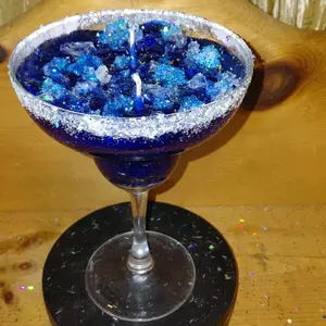 Blue Sapphire Margarita Candle