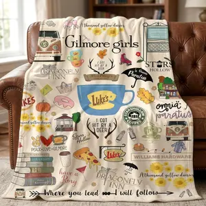 Flannel Fleece Throw Blanket Ultra-Soft Fleece Anti-Pilling Super Soft Cozy Plush Blanket, Lightweight Warm Fuzzy Blanket for Couch, Bed, Sofa, Travel, All Seasons