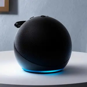 Spherical 5Th Generation Alexa Dot Smart Speaker, Equipped with RGB LED Lighting Effect, Wireless Desktop Subwoofer, Portable Base, New Smart Speaker, Available in Three Colors