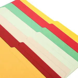 Colorful Manila Paper File Folder Legal Size Letter Index Classification, Durable Office Organizer, Ideal for Documents Storage