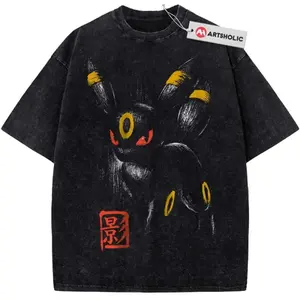 [Sale off up to 30%] Umbreon Shirt, Pokemon Shirt, Anime Shirt, Vintage Tee Streetwear Short Sleeve Tops Sleeve Top T-Shirt, cotton menswear Tshirt Shortsleeve