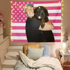 Starkey Funny Tapestry ,Rafe Cameron American Flag Pink funny Tapestry,3x5Ft Drew poster starkey ,For College Dorm Room,Outdoor Parties, Gift,
