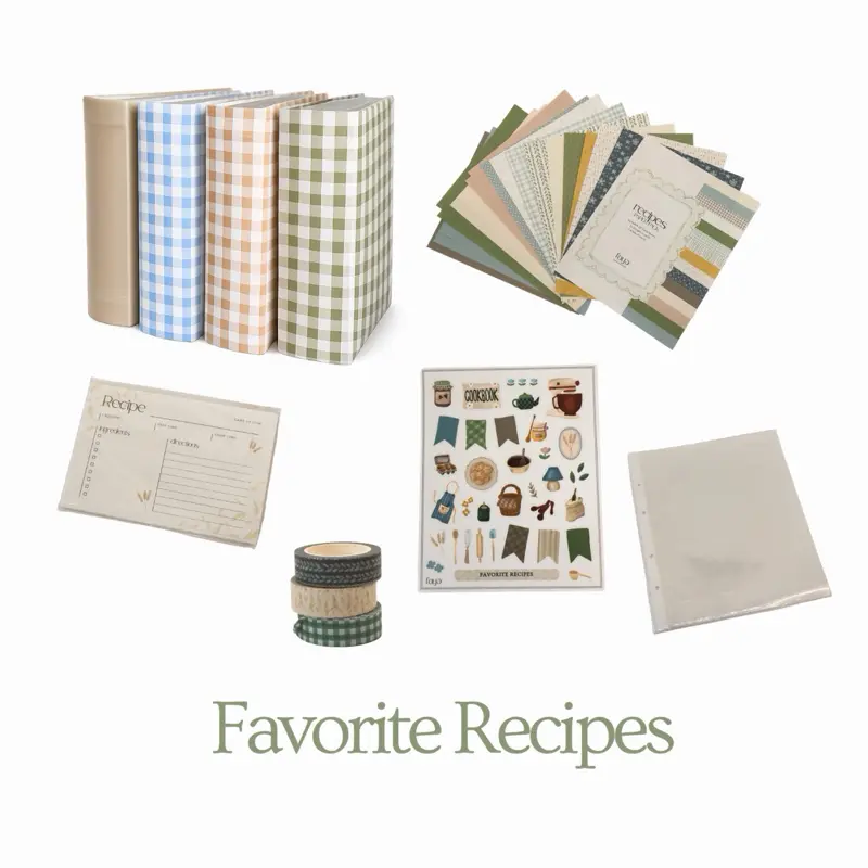 favorite recipes scrapbook kit