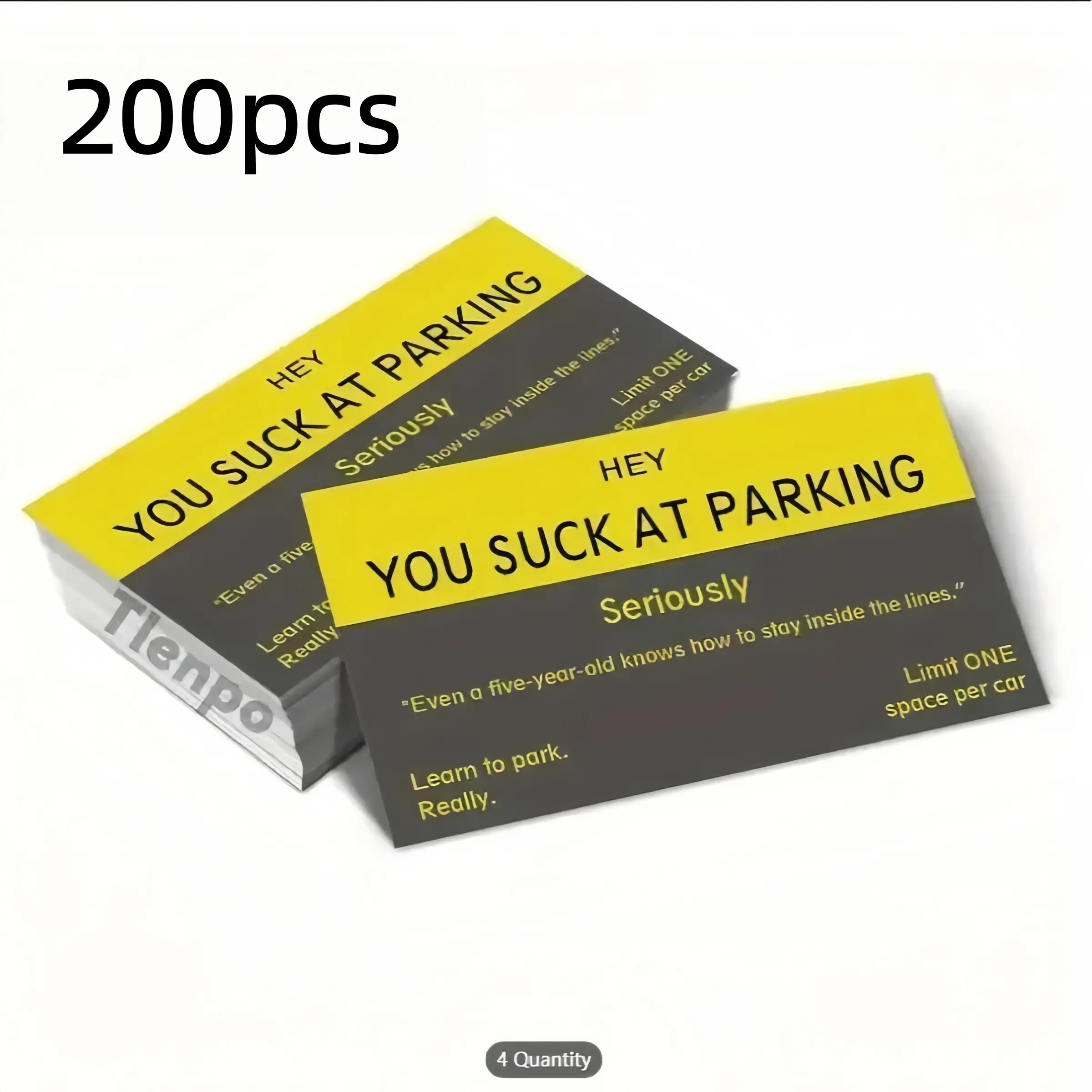 Funny Parking Card, 100pcs/set Waterproof, Car Decoration, Car Accessories, Windshield Sticker, Funny Car Decals, Funny Car Stickers, Automotive Decals