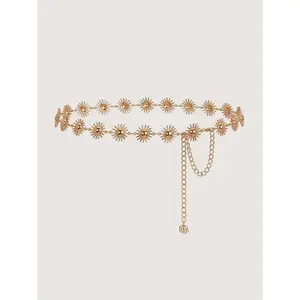 BLOOMCHIC Sunflower Chain Link Belt Swimweek