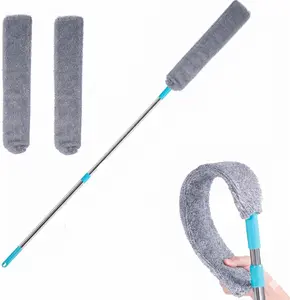 Retractable Gap Dust Cleaner – Microfiber Under Appliance Duster with Extension Pole (36–49 in) for Furniture, Bed, High Ceilings & Tight Spaces
