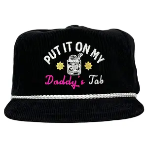 PUT IT ON MY DADDYS TAB HAT Custom Embroidered