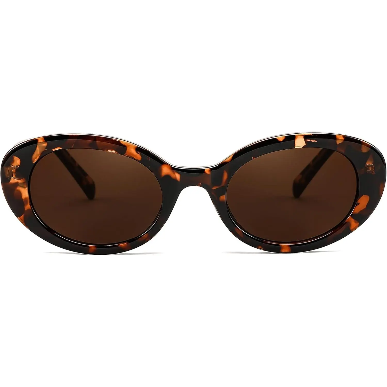 EyeconicFinds Sunglasses Womens, Retro Oval Cateye Sun Glasses Men, Small 90s Style B4128