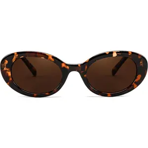 EyeconicFinds Sunglasses Womens, Retro Oval Cateye Sun Glasses Men, Small 90s Style B4128