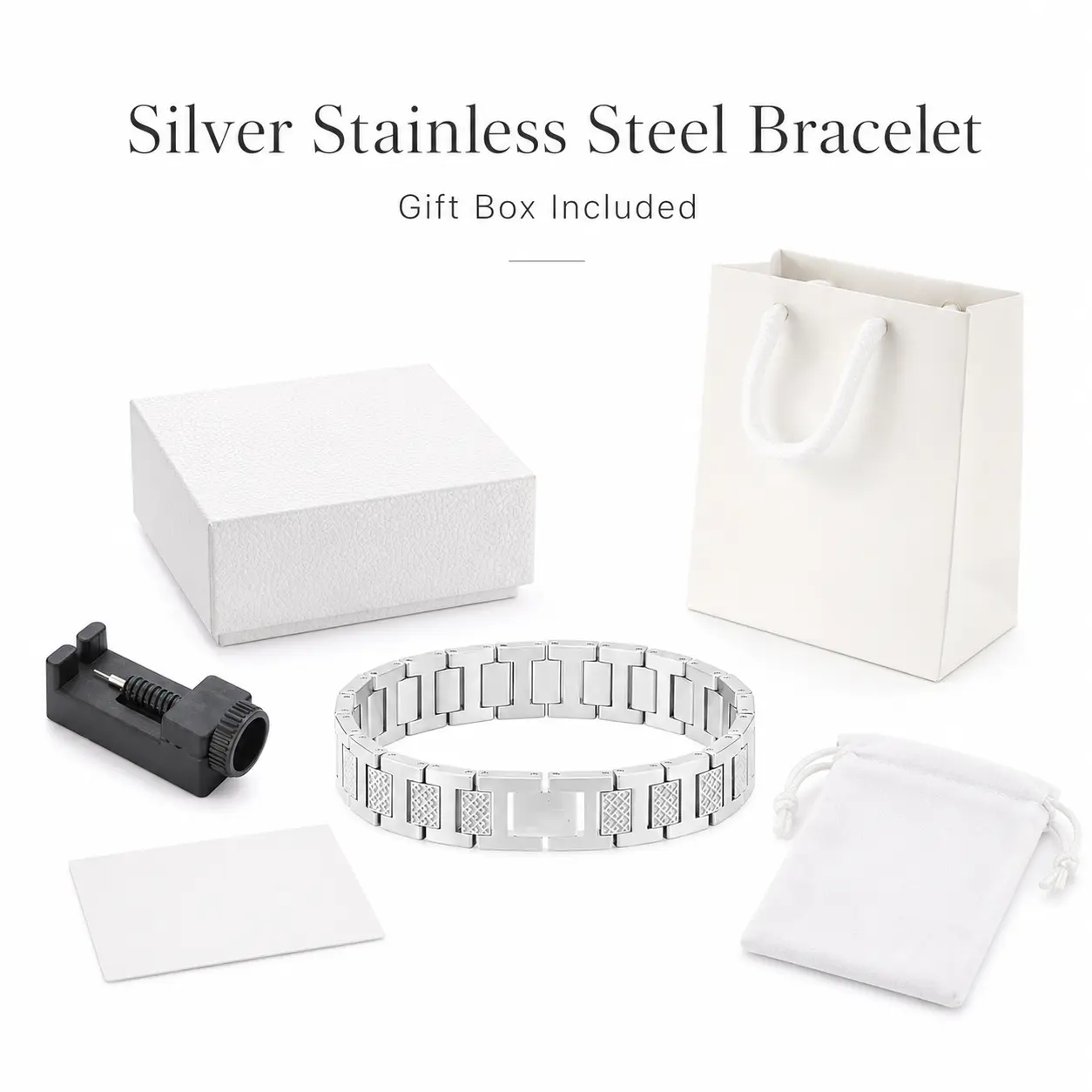 Men's Unisex Gold Crocodile Link Chain Bracelet - Durable Stainless Steel Waterproof Jewelry, 21 cm Dimensions, with Gift Box, Durable Bracelet, Business Casual Outfits, Anniversary, Male, Link Pattern
