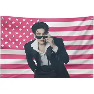 60in x 40in   tapestry Funny American Flag  Tapestry Poster Colourful Mingi Wall Art Available with Metal Grommets, Suitable for New Houses, Living Rooms,Bedrooms, College Dorm  poster  home decor banner wall art bedroom