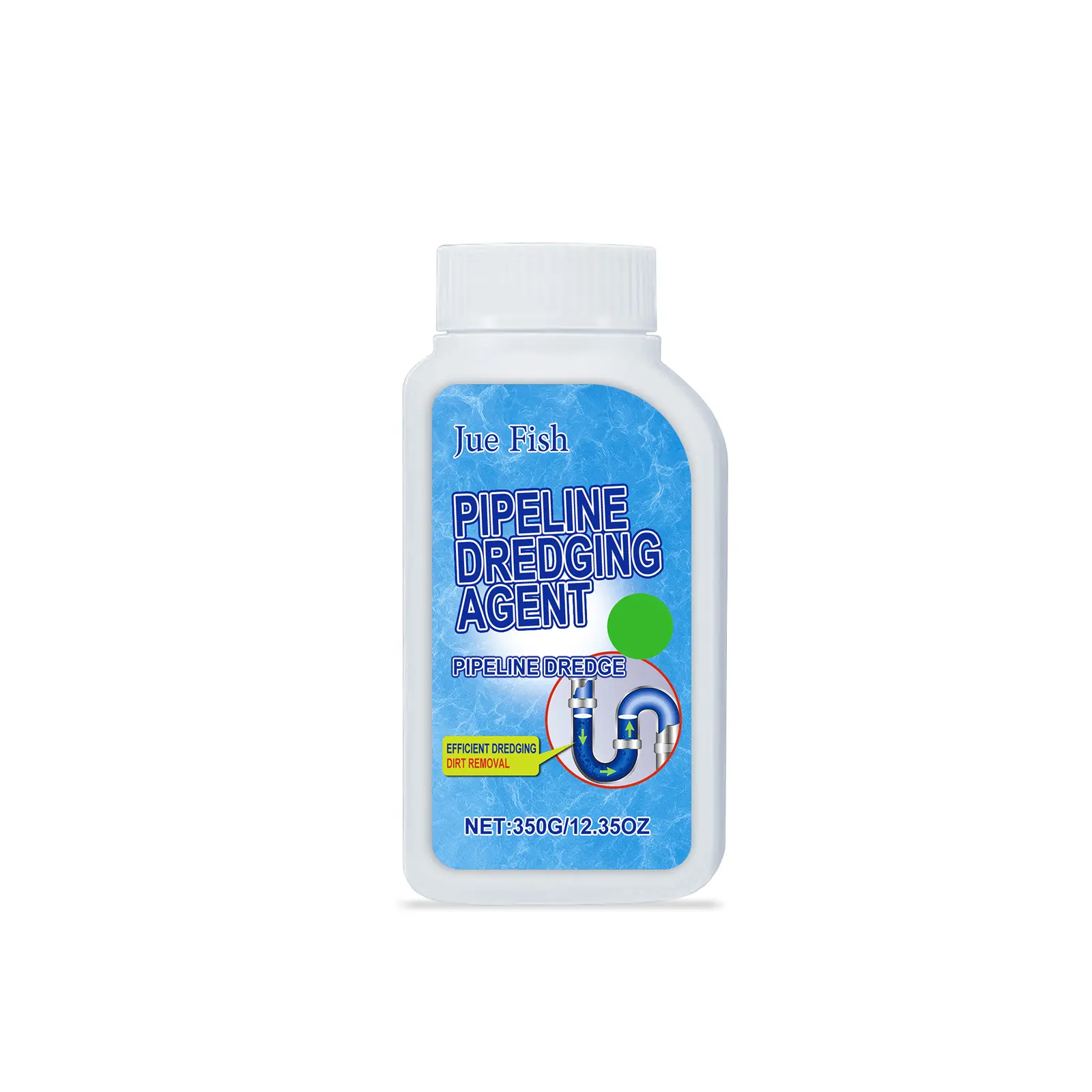 Drain Cleaner Powder, Powerful Home De-Scaler for Kitchen & Bathroom Sinks, Fast-Acting Pipe Unclogger for Toilets, Dissolves Hair & Grease to Prevent Blockages