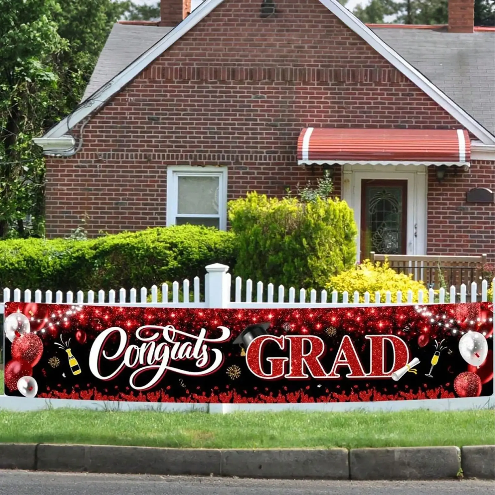 Graduation Banner & Sign Set for 2026 Graduation Party, Backyard Graduation Decorations, Graduations Decoration, Party Decorations Banners, Sequins Graduation Celebration Supplies, Sequins Backdrop Panels