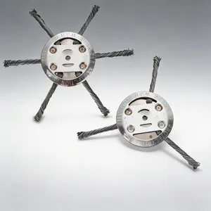 6-Inch Steel Wire Weed Brush – The Ultimate Solution for Cleaning Moss, Grass & Rust from Stone Joints & Driveways trimmer blade