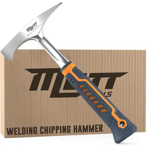 14oz  Weight Welding Chipping Hammer - Professional Slag Hammer for Welders - Forged Steel Impact Tool for Metal Work - Welding Hammer