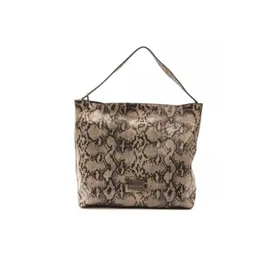 Pompei Donatella Elegant Python Print Leather Shoulder Bag