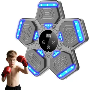LOLBOX 2025 Music Boxing Machine for Adults and Kids, Smart Bluetooth Boxing Training Equipment with Gloves Wall Mounted, Workout Punching Machine for Home,Office and Gym