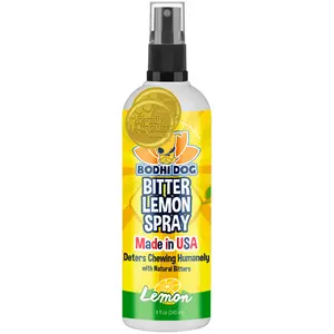 Bodhi Dog Bitter Lemon Spray | Anti Chew Spray for Dogs and Cats | Kitten & Puppy Training Anti Chew Spray | 100% Non Toxic | Made in USA Humane Deter Chewing