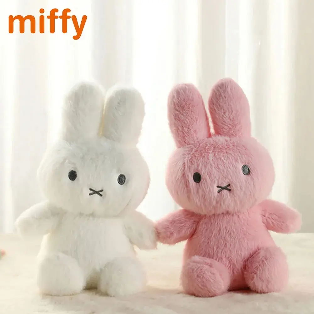 Kawaii Miffy Original Cute Plush Doll Cartoon Rabbit High Quality Bedroom Hug Pillow Ornament Soothing Toy Girl Festival Gift
